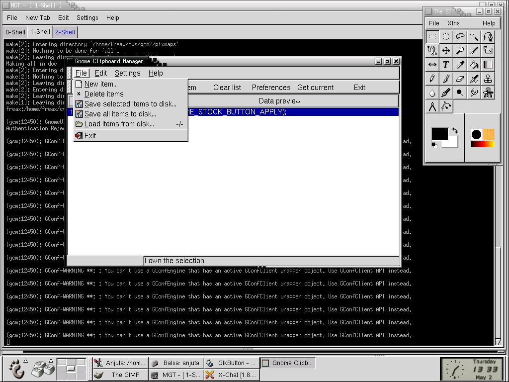 GNOME Clipboard Manager homepage