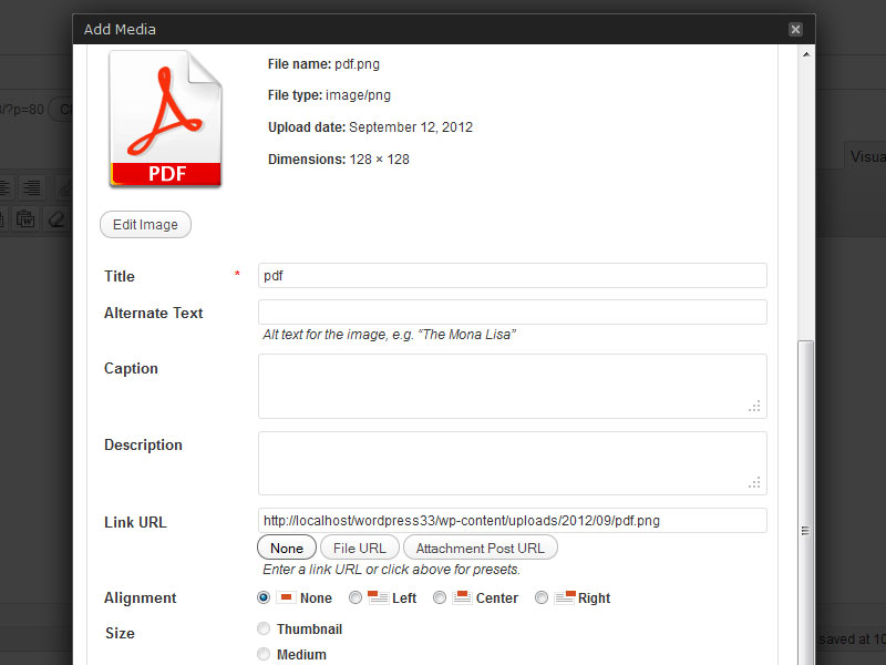 How to link a PDF in WordPress or any other file format