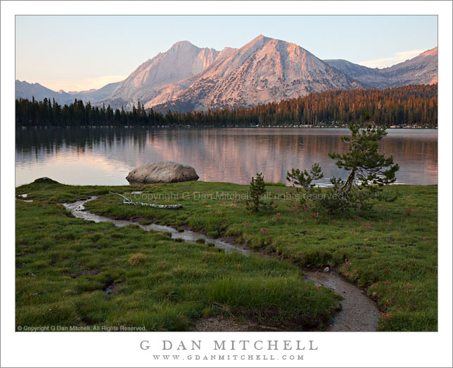 Sunset, Mount Conness and Lower Young Lake G Dan Mitchell Photography