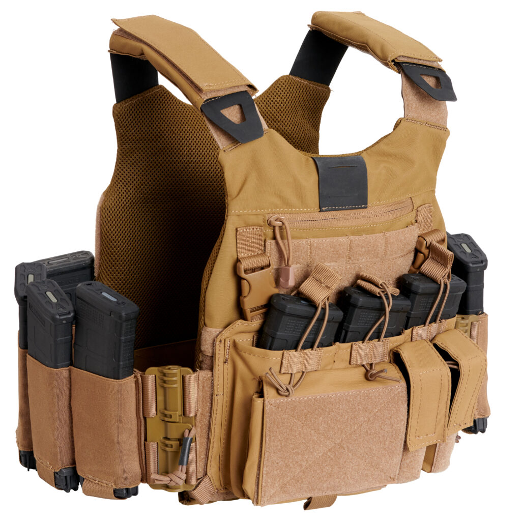 TRAKR PRO PLATE CARRIER Camo, Tan, or White Camo Guard Dog Body Armor
