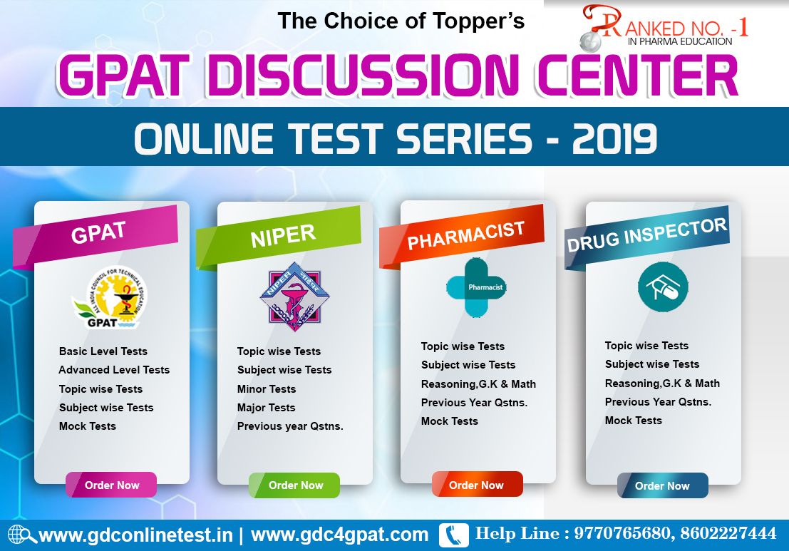 GDC Online Test series GPAT DISCUSSION CENTER