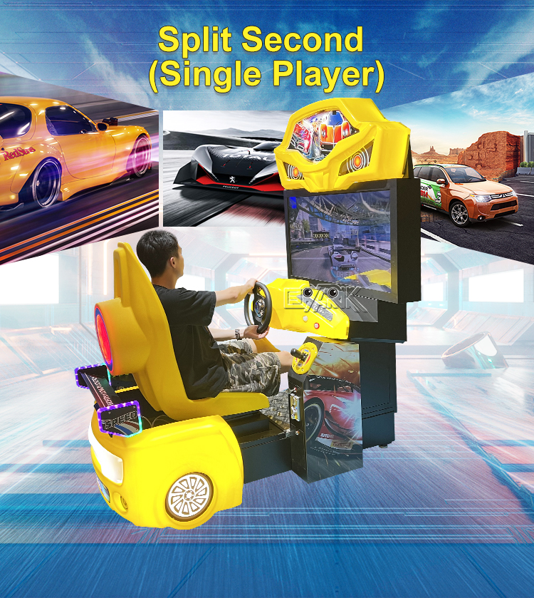 High Quality Coin Operated Indoor Game Machine Cars Racing Arcade Car