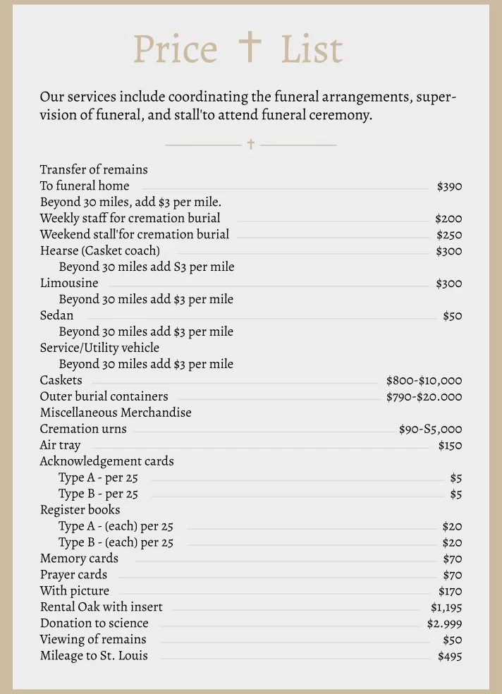 Service Price List Template(03)