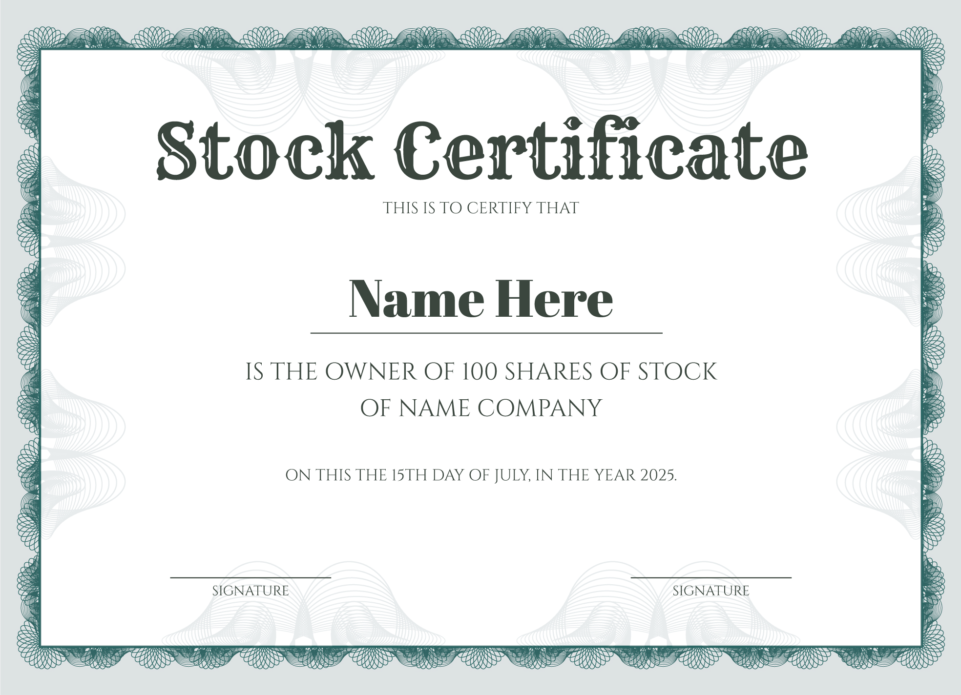 Blank Certificates Templates