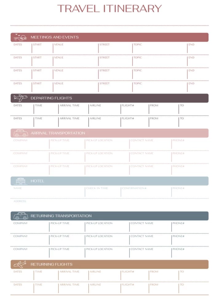Flight Itinerary Free Google Docs Template gdoc.io Flight Itinerary Free Google Docs Template gdoc.io