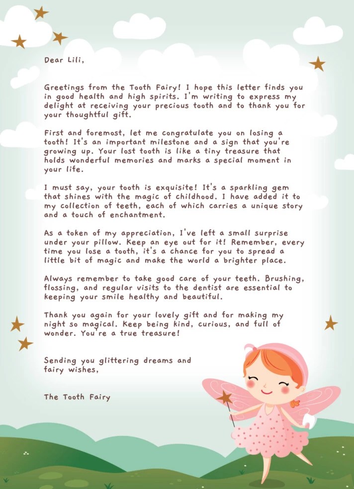 Tooth Fairy Letterhead Free Google Docs Template gdoc.io Tooth Fairy Letterhead Free Google Docs Template gdoc.io