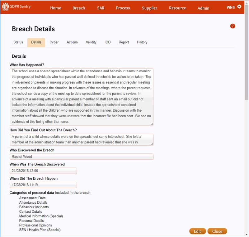 Sentry Online GDPR Compliance Online GDPR Sentry