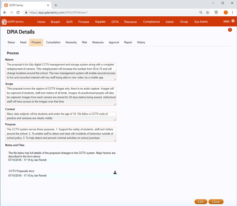 Sentry Online GDPR Compliance Online GDPR Sentry