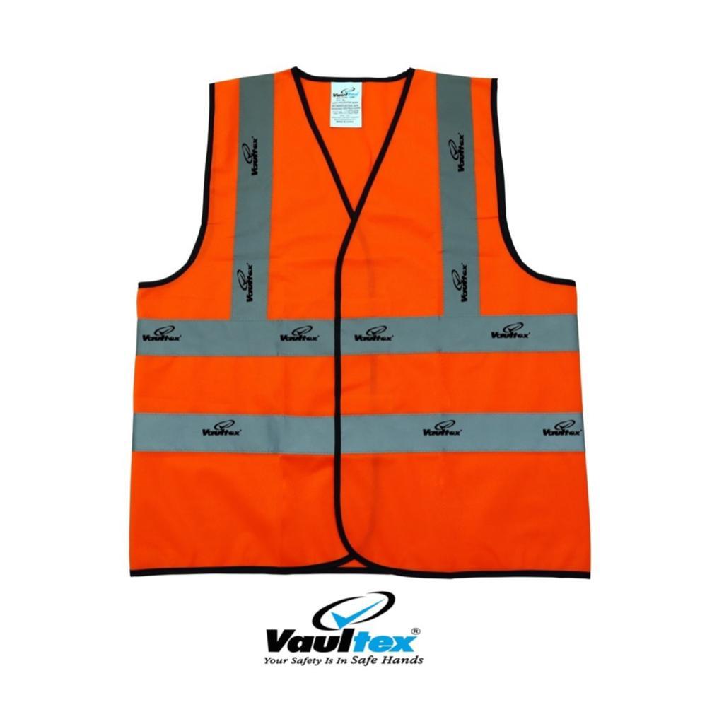 FABRIC VEST WITH VAULTEX REFLECTIVE 151 GSM VEGA