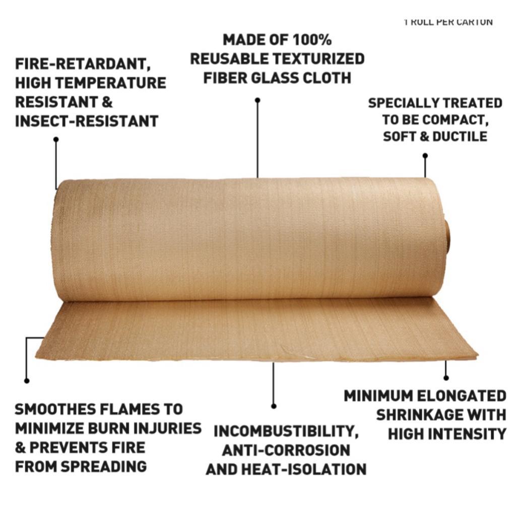 FIRE BLANKET ROLL 0.8 MM* MTR*50 MTRS GOLDEN VEGA