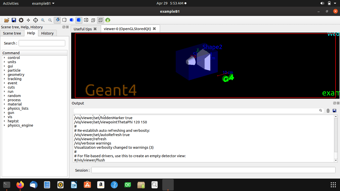 Running Basic example B1 Getting Started Geant4 Forum
