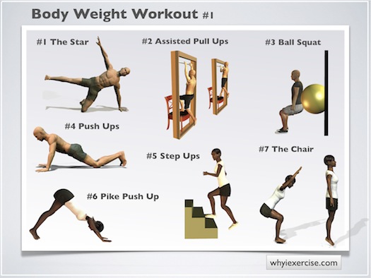 Workout Indoors with BodyWeight Exercises The Monday Workout Indoors with BodyWeight Exercises The Monday
