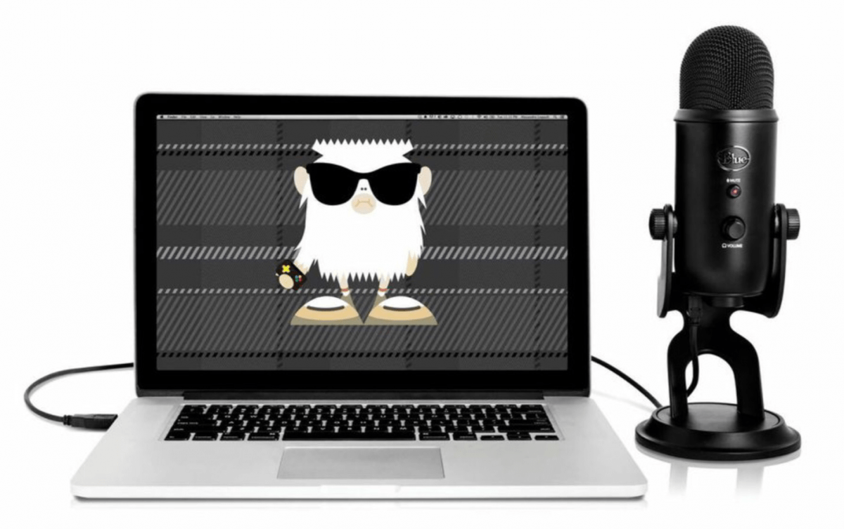 This Blackout Yeti Microphone from Blue Is