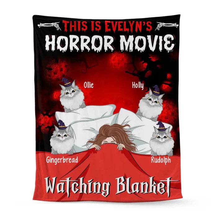 This Is My Horror Movie Watching Blanket Personalized Gifts Custom H