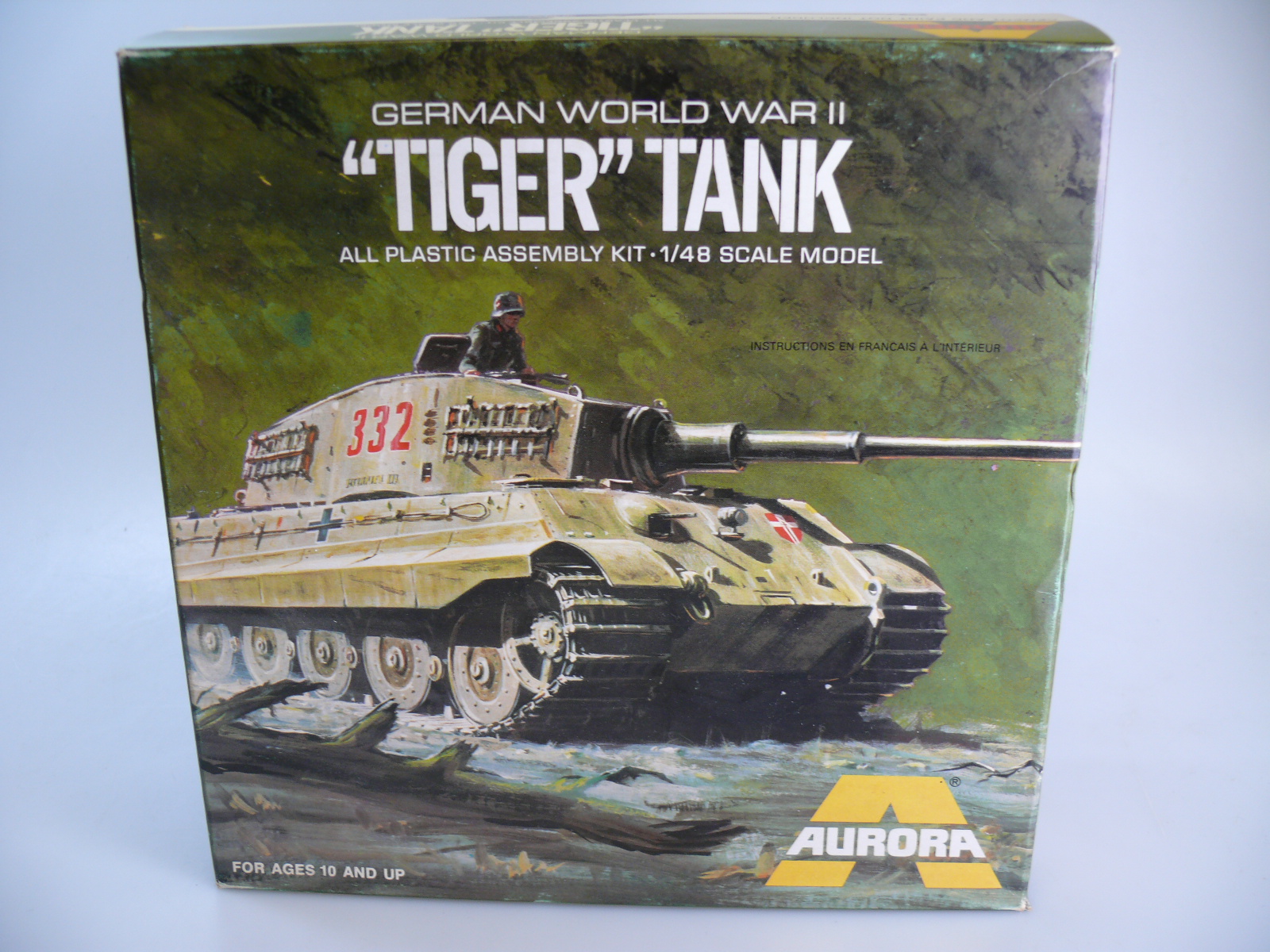 Vintage Aurora 148 'TIGER TANK' ovp gearontologist