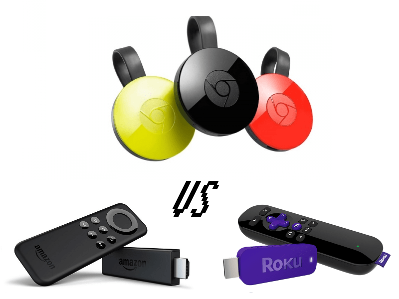 Chromecast vs Fire TV Stick vs Roku Stick FaceOff