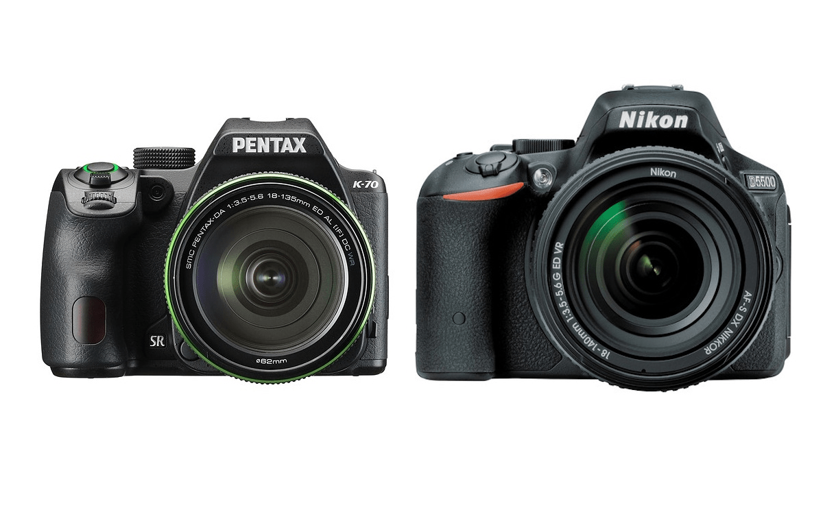 Pentax K70 vs Nikon D5500 Comparison
