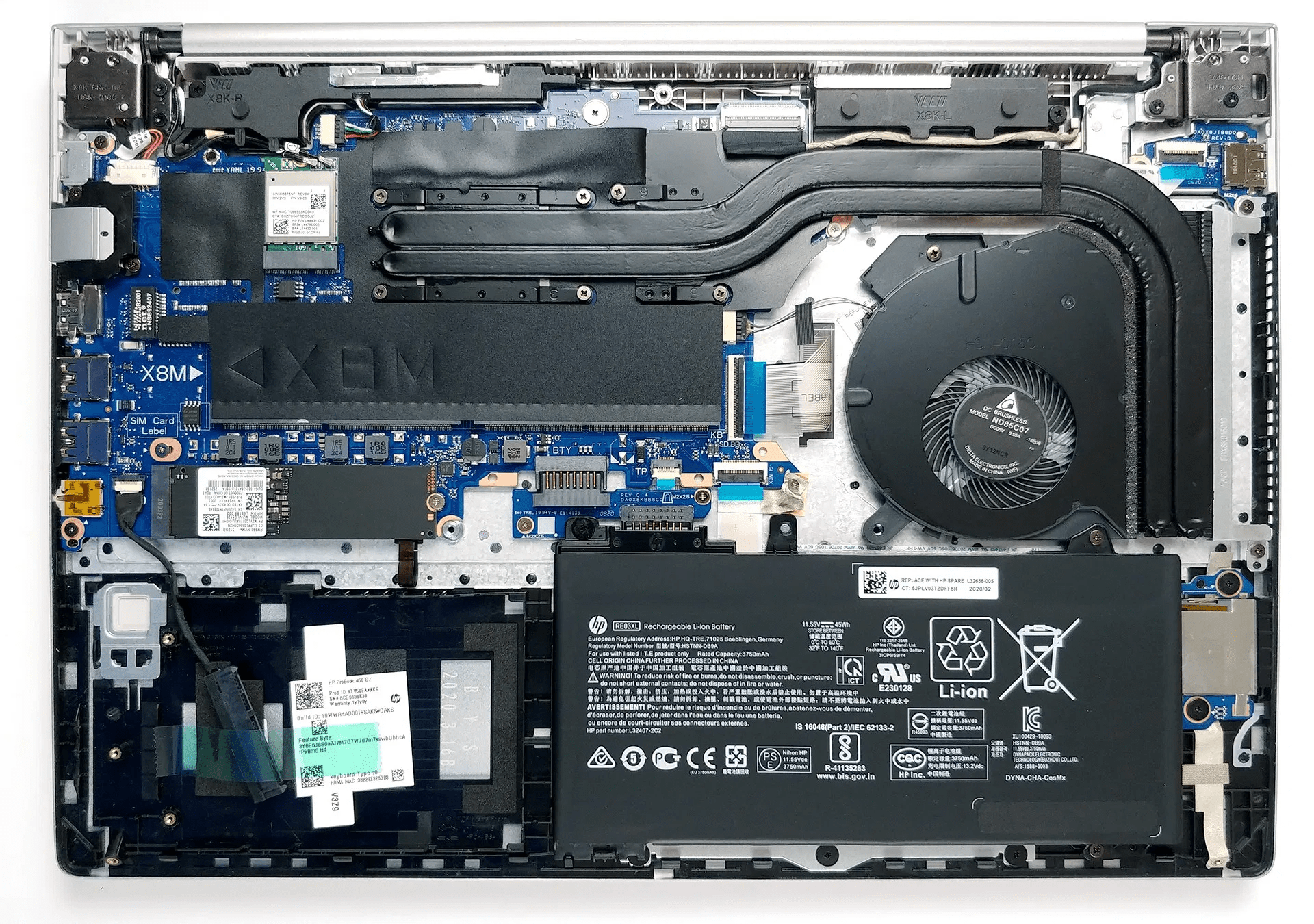 Inside HP ProBook 450 G7 disassembly and upgrade options GearOpen