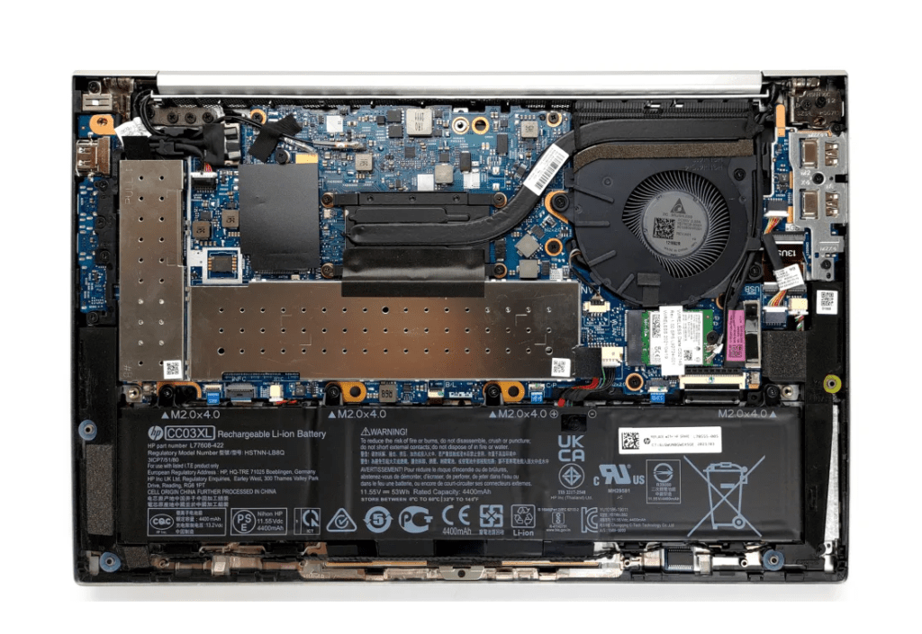 Inside HP EliteBook 830 G8 disassembly and upgrade options