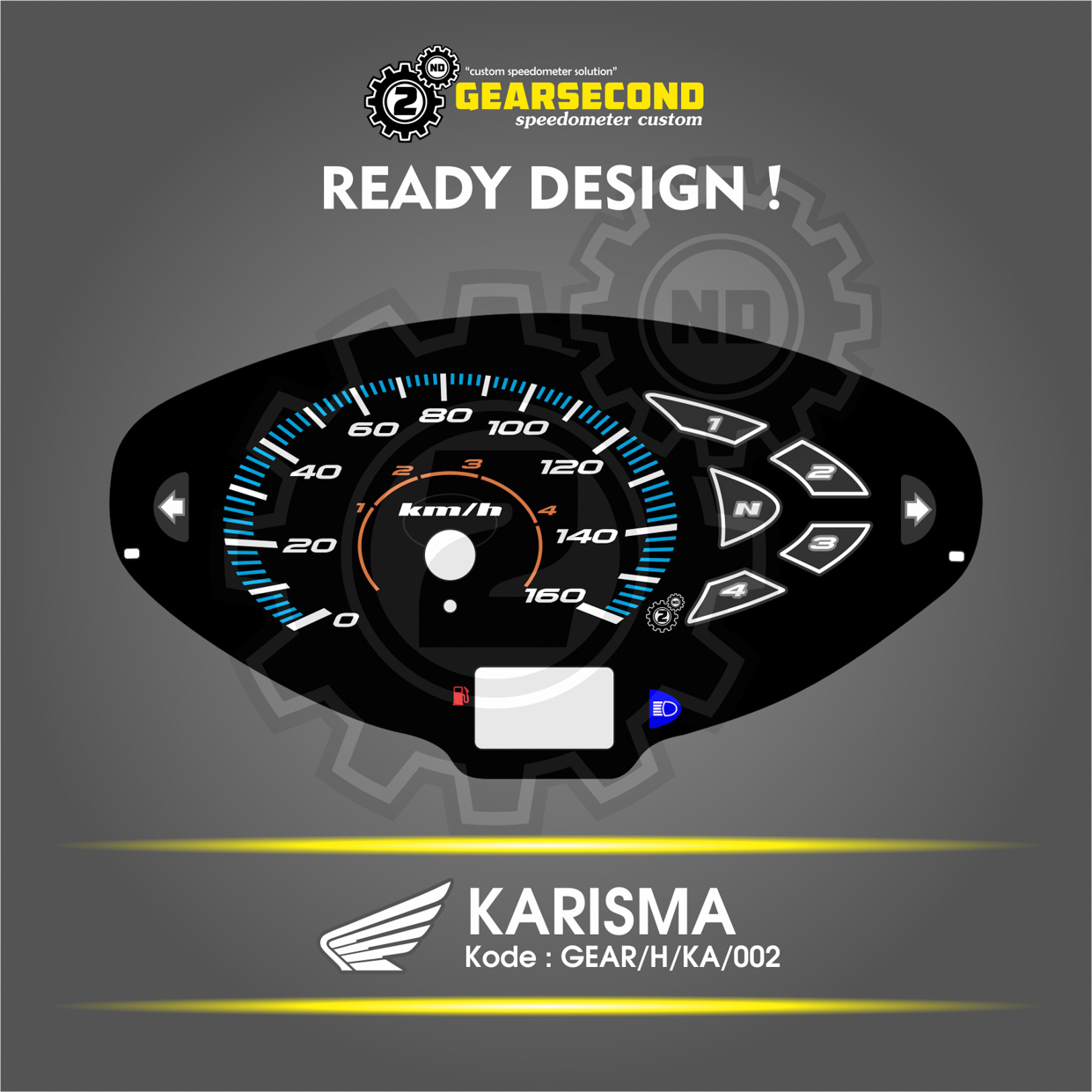 Panel Speedometer Karisma Gearsecond Speedometer