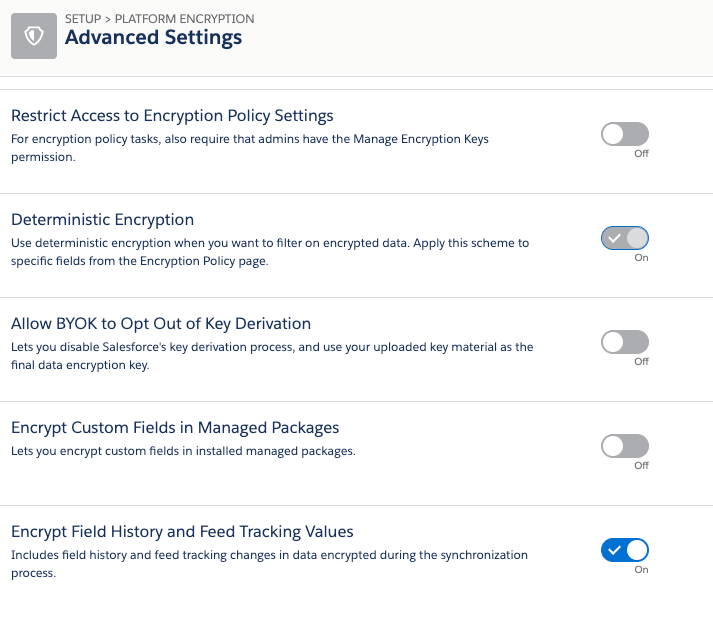Troubleshooting Salesforce deployments with Shield Platform Encryption