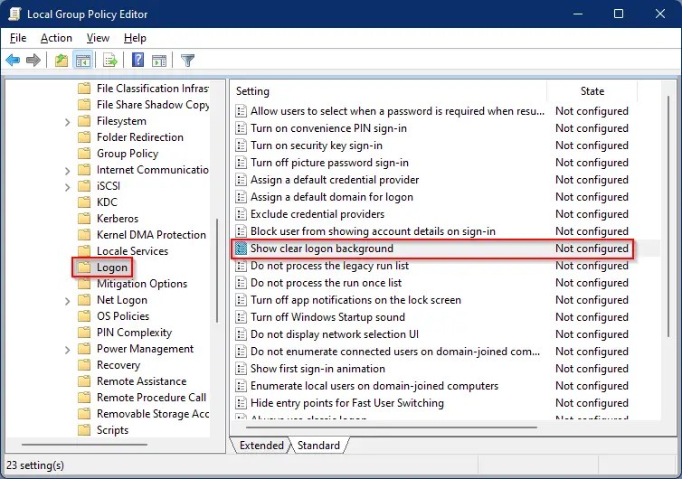 How to Show Clear Logon Background Image on Windows 11? Gear Up Windows