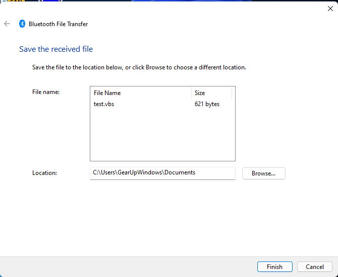 How to Transfer Files between Two Windows 11 PCs with Bluetooth? Gear