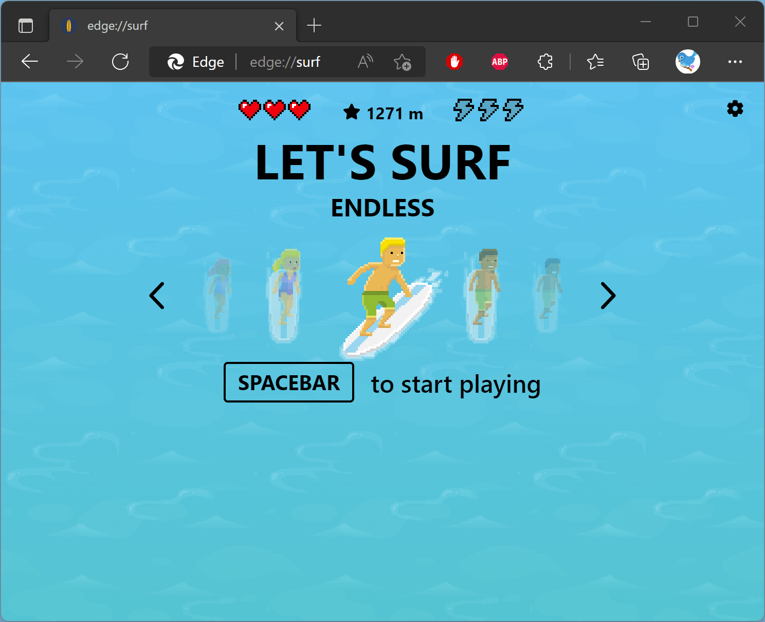 How to Enable or Disable Surf Game in Microsoft Edge? Gear Up Windows
