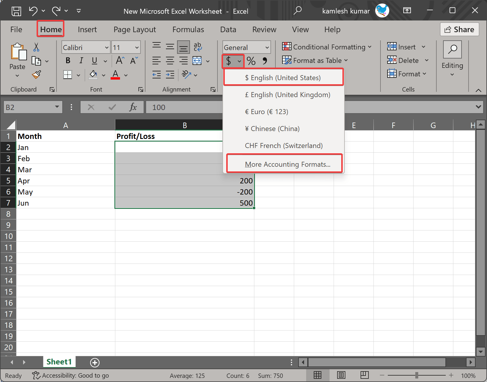 How to Use the Accounting Number Format in Excel? Gear Up Windows