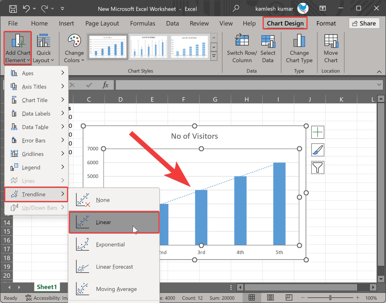 How to Add a Trendline in Excel? Gear Up Windows