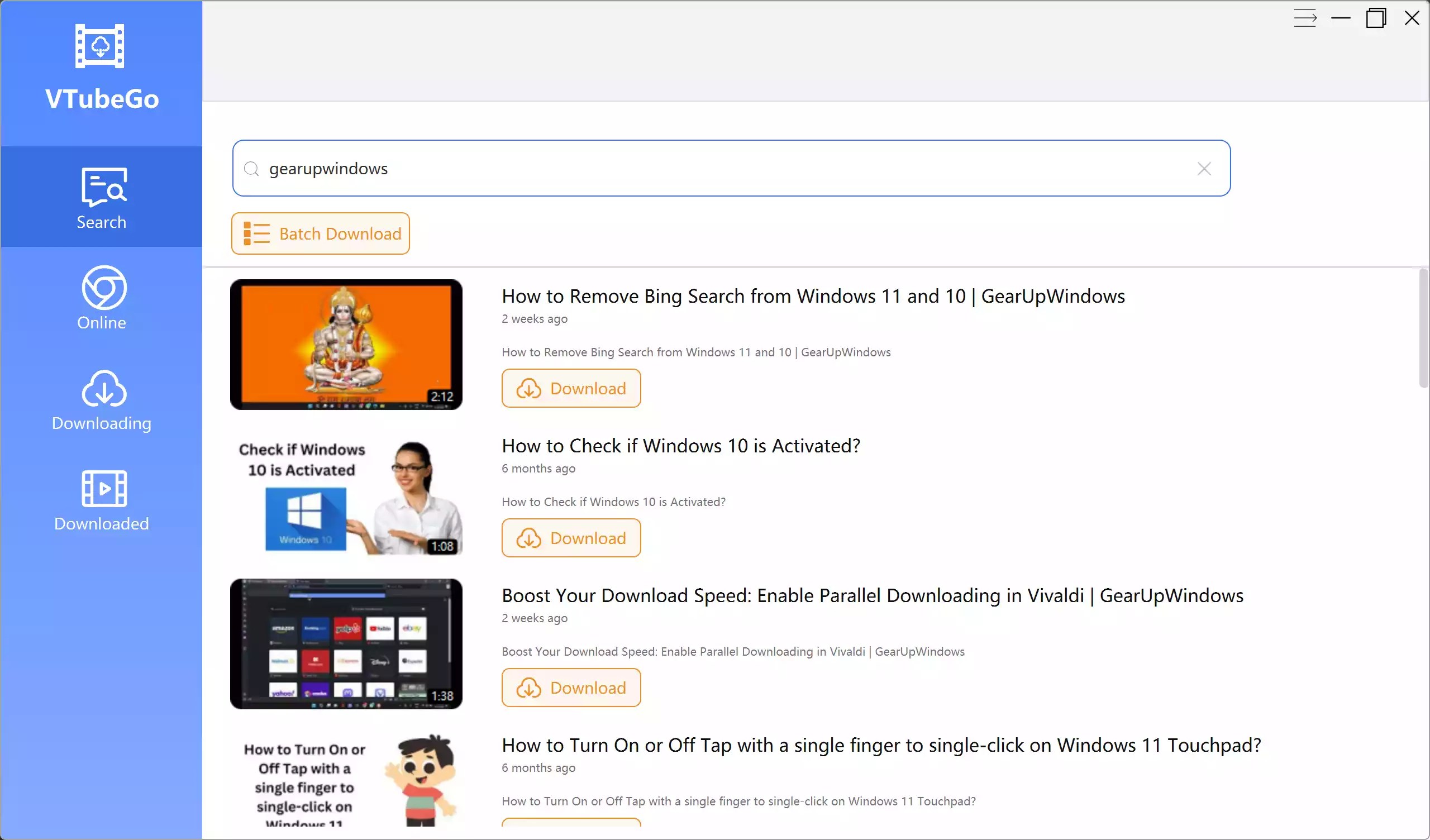 Get vTubeGo Video Downloader Free for 1Year in Giveaway The Most Powerful Video Downloader