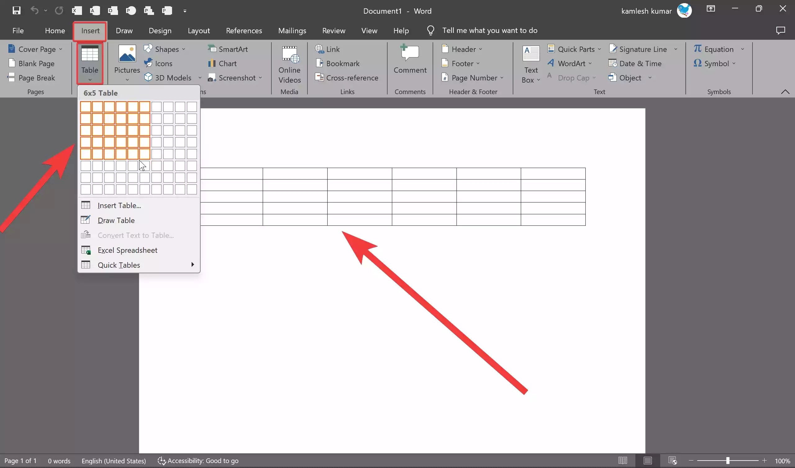 How to Insert and Format Tables in Microsoft Word? Gear Up Windows