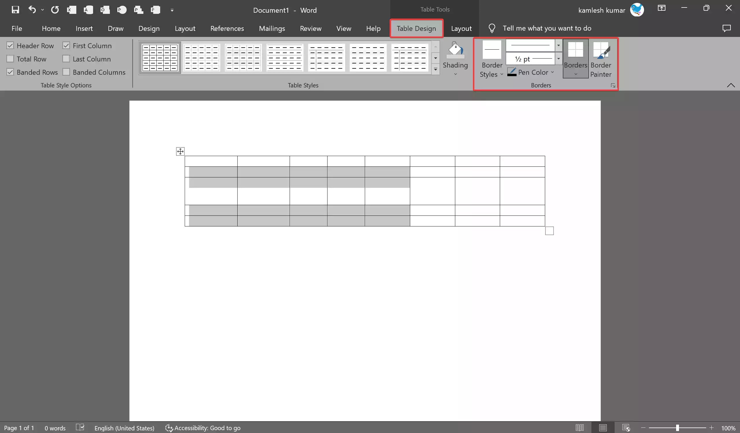 How to Insert and Format Tables in Microsoft Word? Gear Up Windows