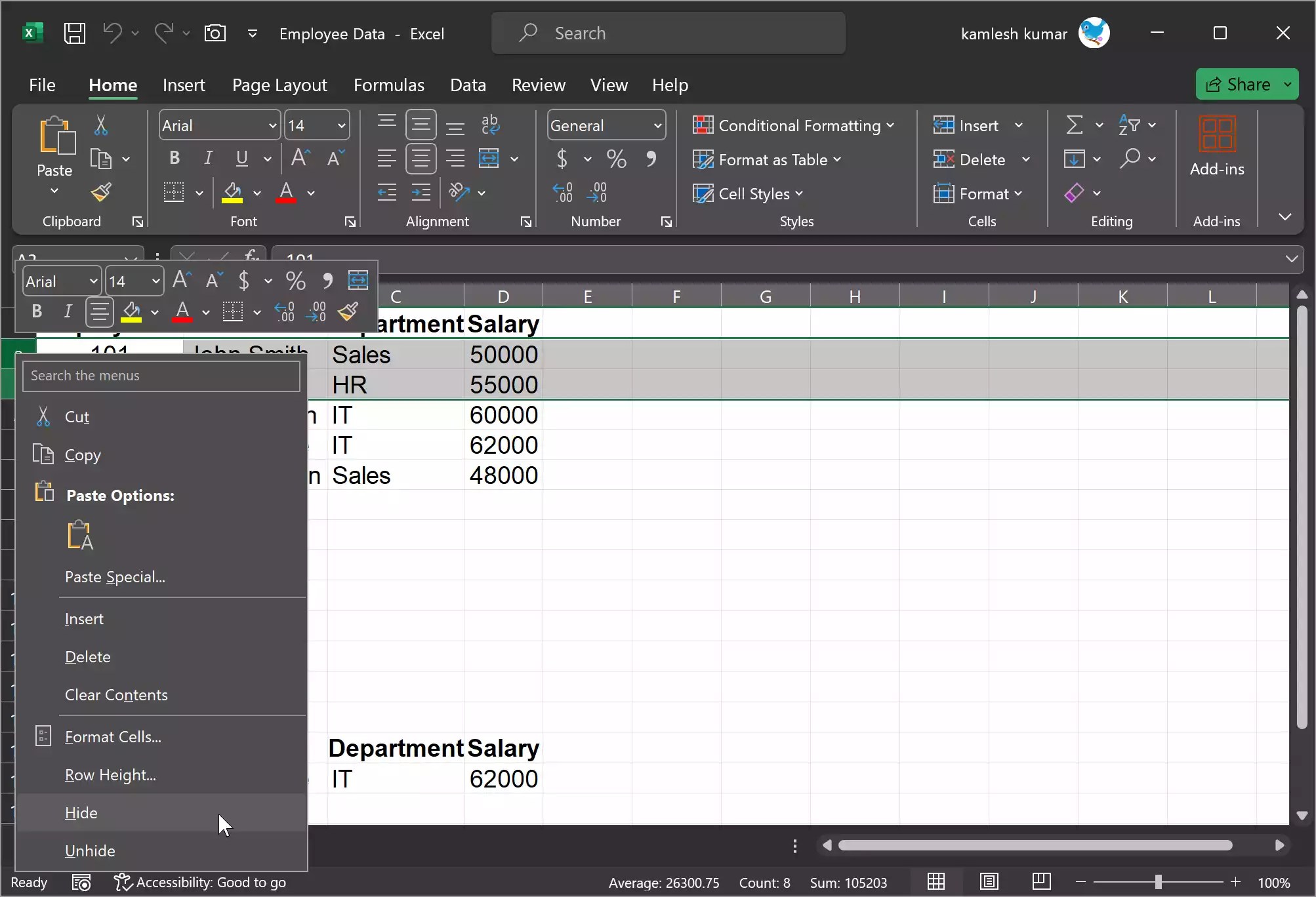 How to Hide or Unhide Rows in Excel? Gear Up Windows