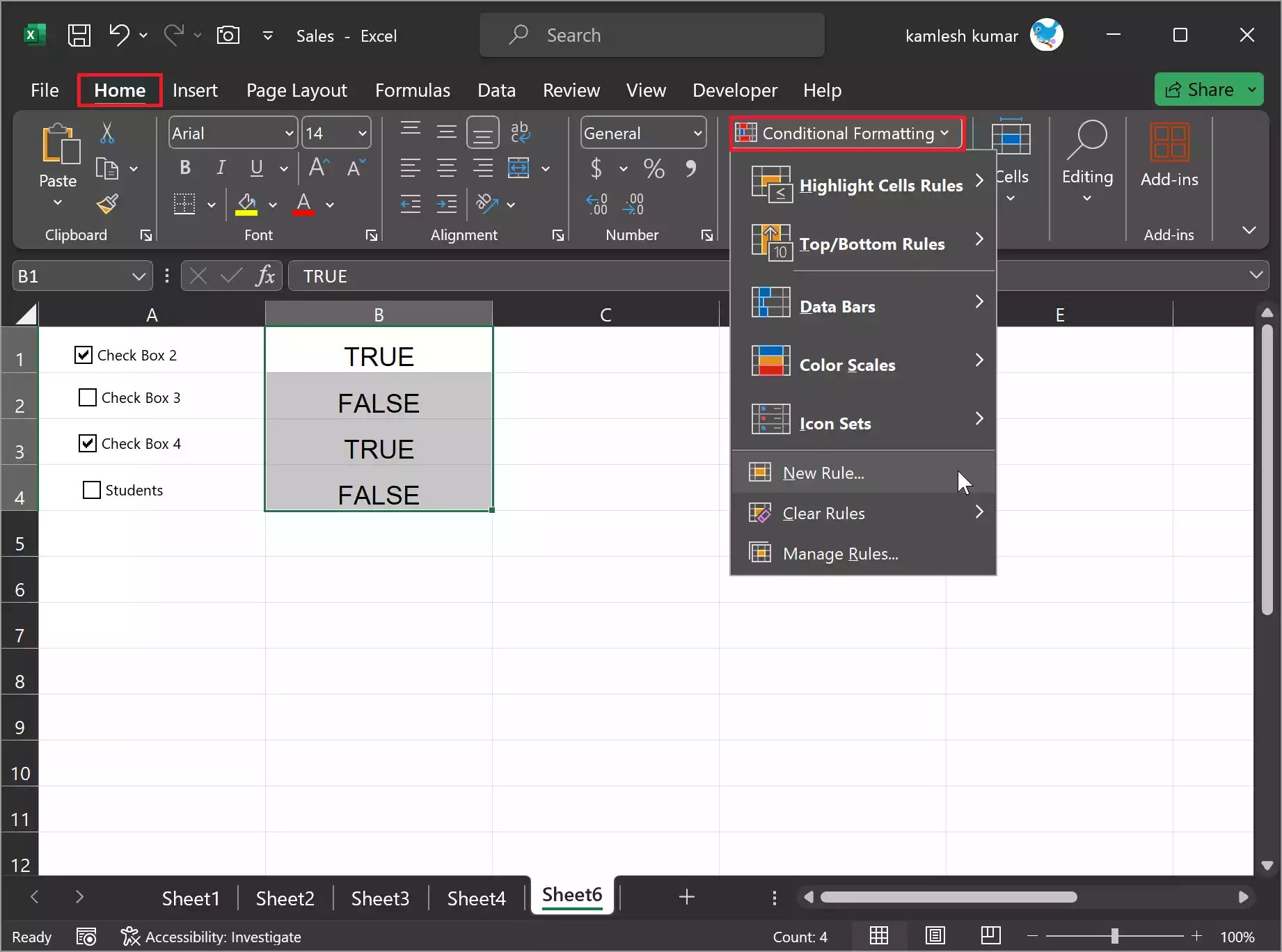 How to Count Checkboxes in Microsoft Excel? Gear Up Windows