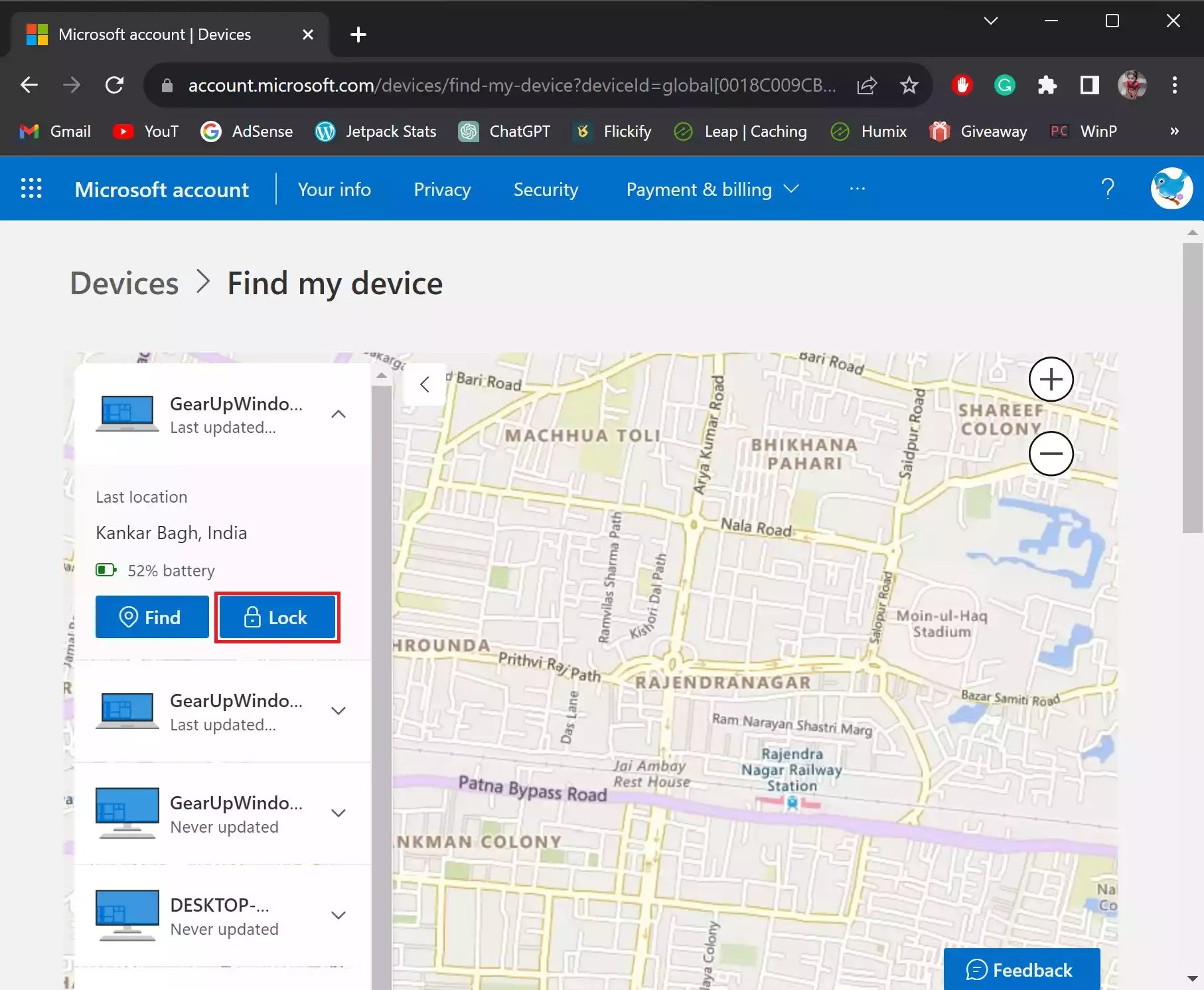 How to Remotely Lock or Unlock Windows 11 or 10 PC with Find My Device