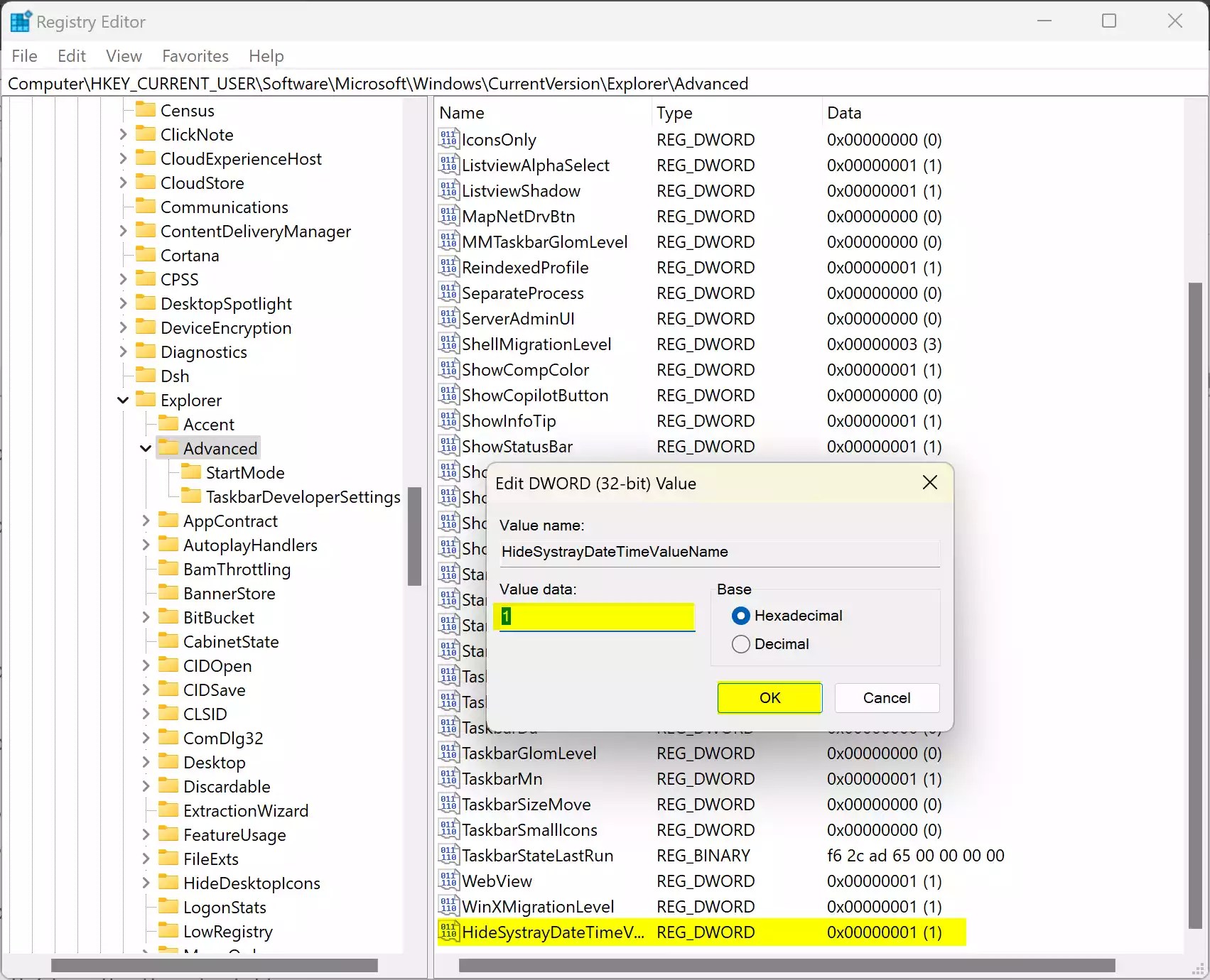 How to Remove Time and Date from Taskbar in Windows 11? Gear Up Windows