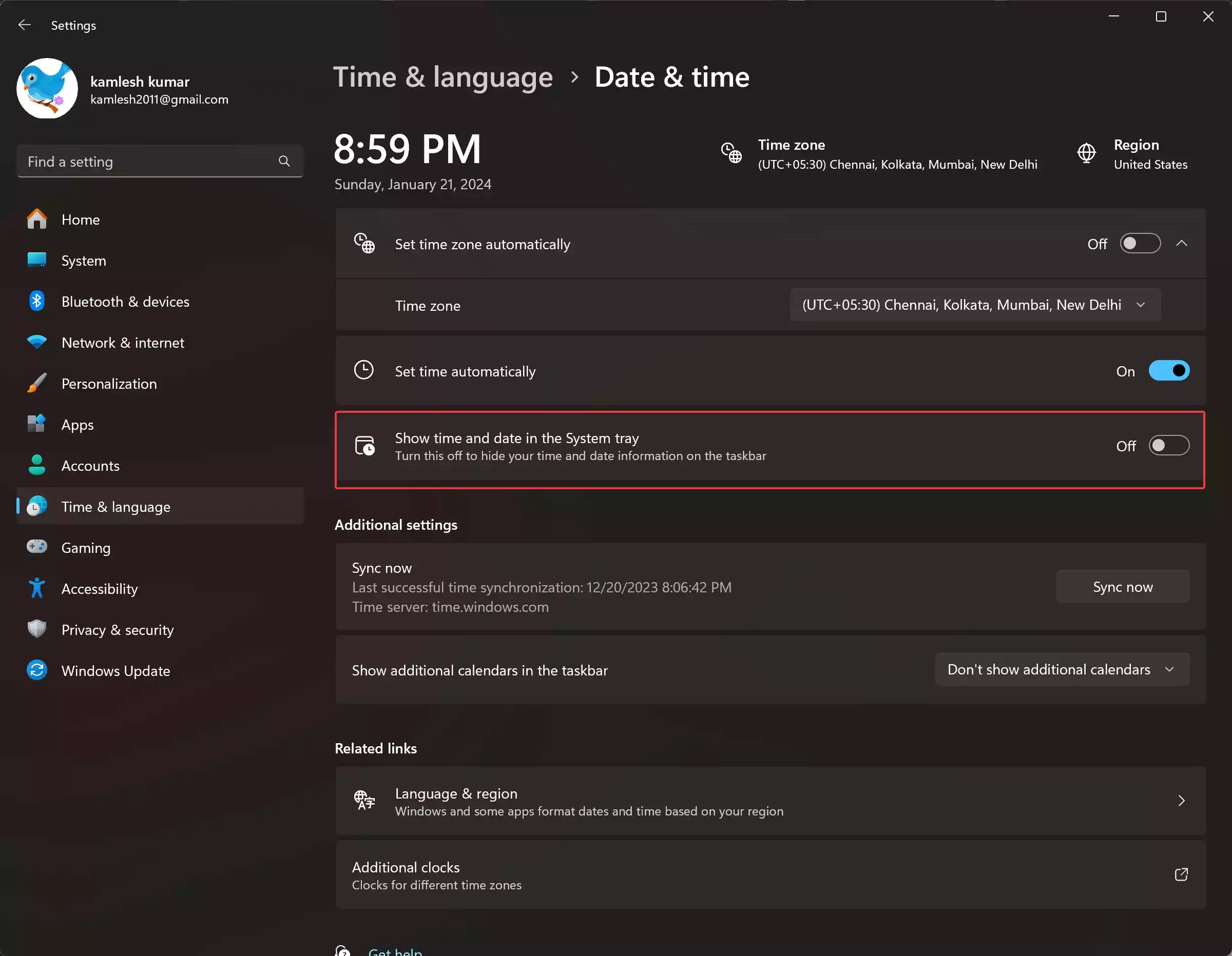 How to Remove Time and Date from Taskbar in Windows 11? Gear Up Windows