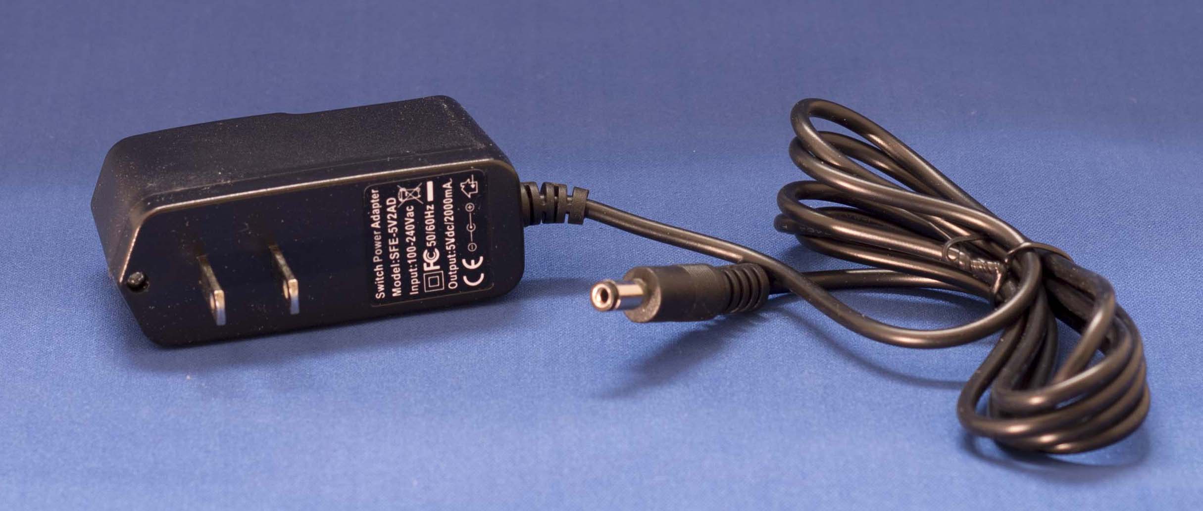 Power Adapter, wall, 5VDC, 2A - Gear Wurx