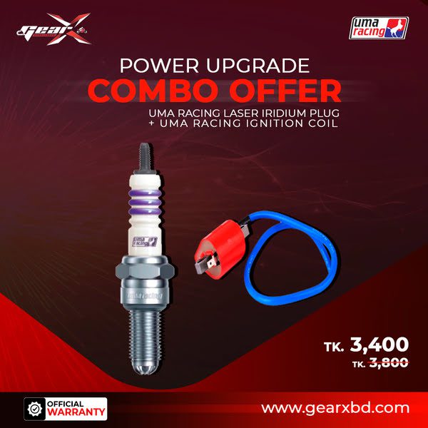 UMA Racing Laser Iridium Plug & Racing Ignition Coil Package GearX