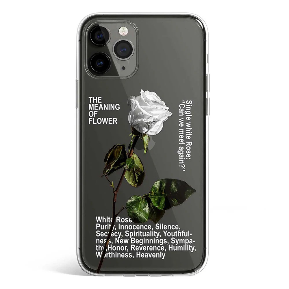 White Rose Phone Cover GEBLY
