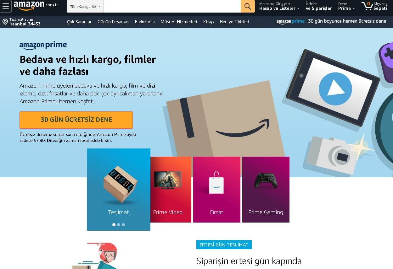 Amazon Prime Nedir? Nasıl Üye Olunur? GecBunlari