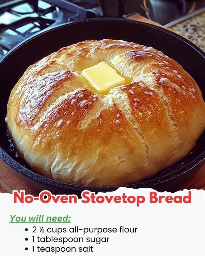 NoOven Stovetop Bread Recipe OLD GRANDMA'S RECIPES