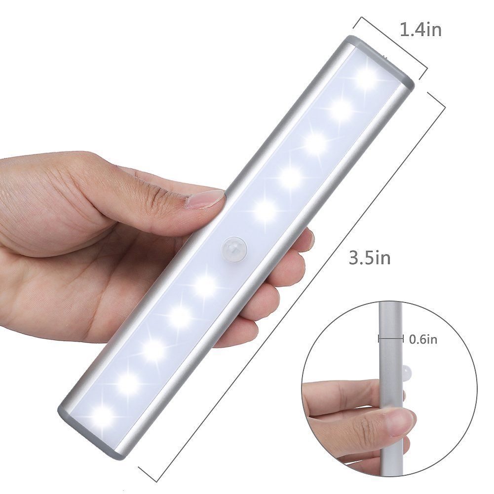 Moston Upgraded USB Rechargeable Motion Sensor Night Light Dusk to Dawn Photocell