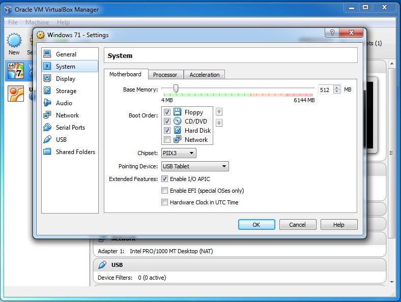 Memory managment Oracle VirtualBox