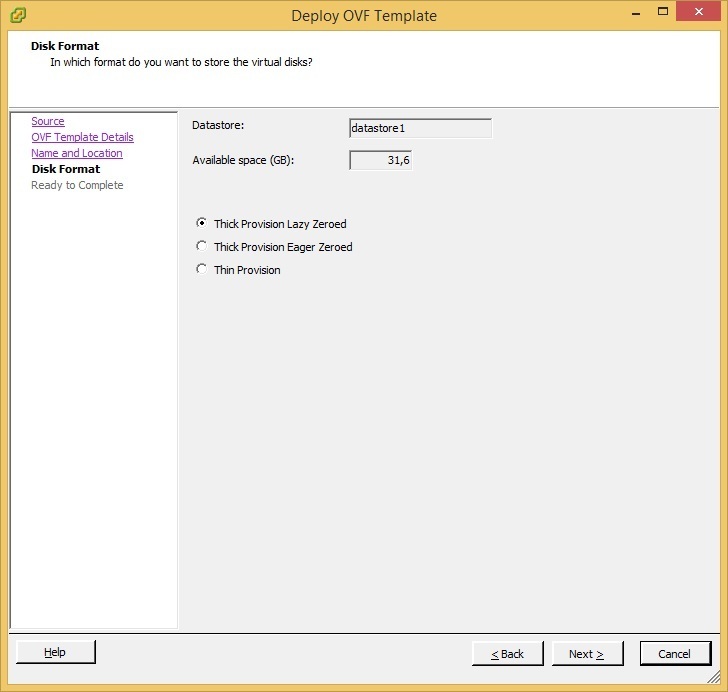 vCenter Server Appliance installation VMware ESXi