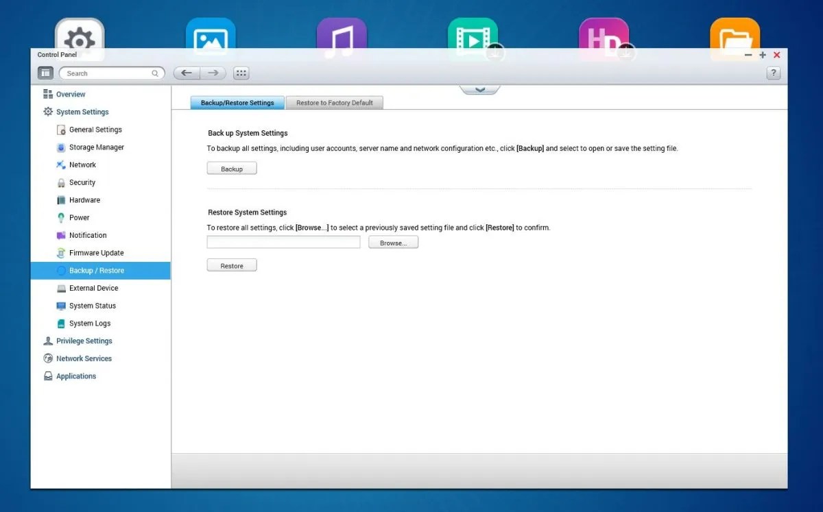 Resetting the QNAP TVS463 NAS