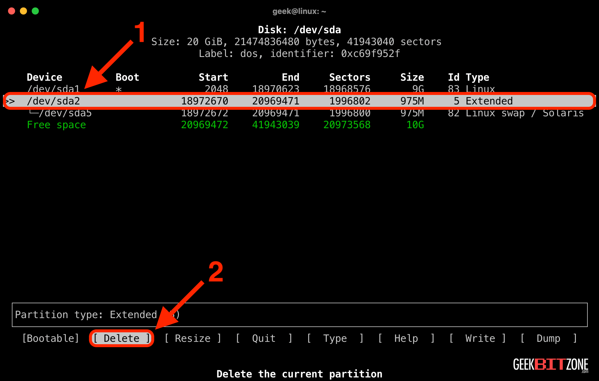 How to resize a Debian Linux partition inside a Proxmox VM