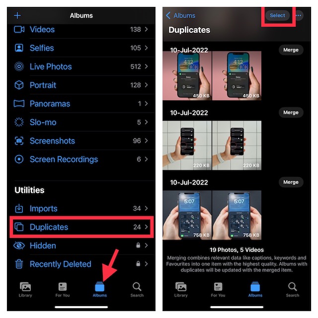 How to Fix Duplicates Folder Missing in Photos App on iPhone in iOS 17