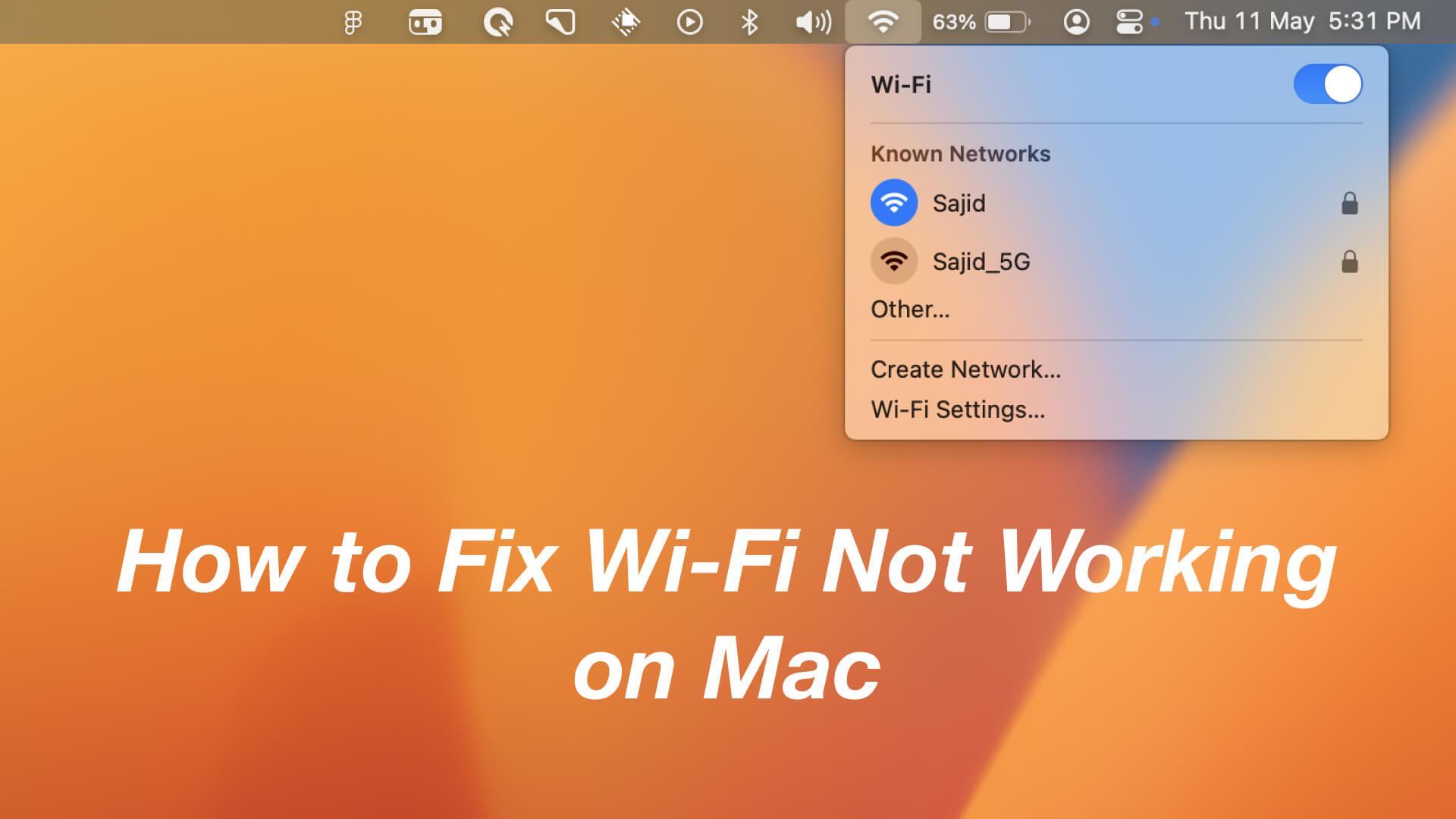 How to Fix WiFi Not Working on Mac in macOS 14 Sonoma GeekChamp